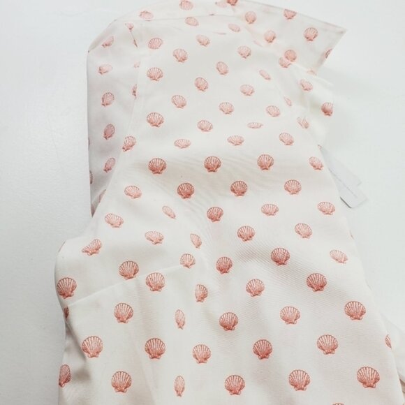 Chicos Women Blouse Button Down Pink Seashell Non Iron Roll Tab Top Size Large - Picture 2 of 13